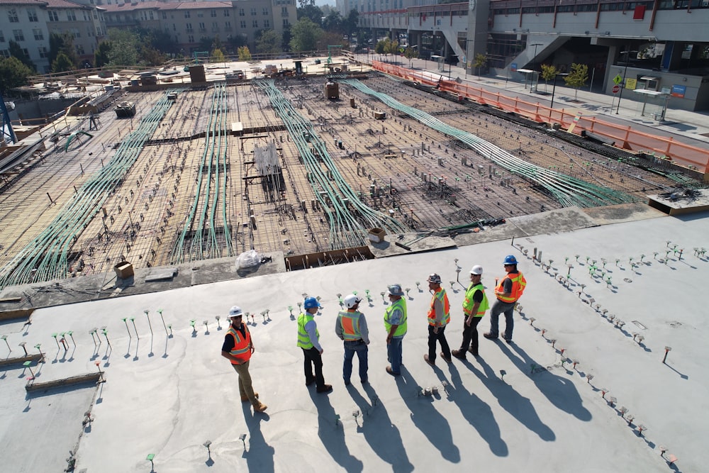 Our construction team on site